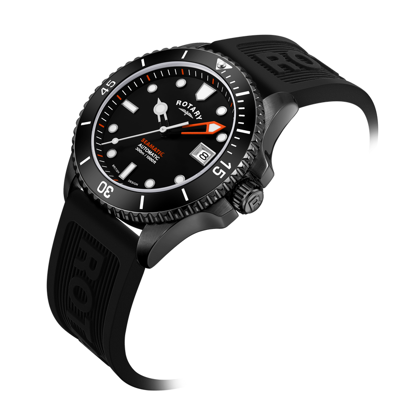 Rotary Seamatic Strap Black Edition Automatic - GS05434/04