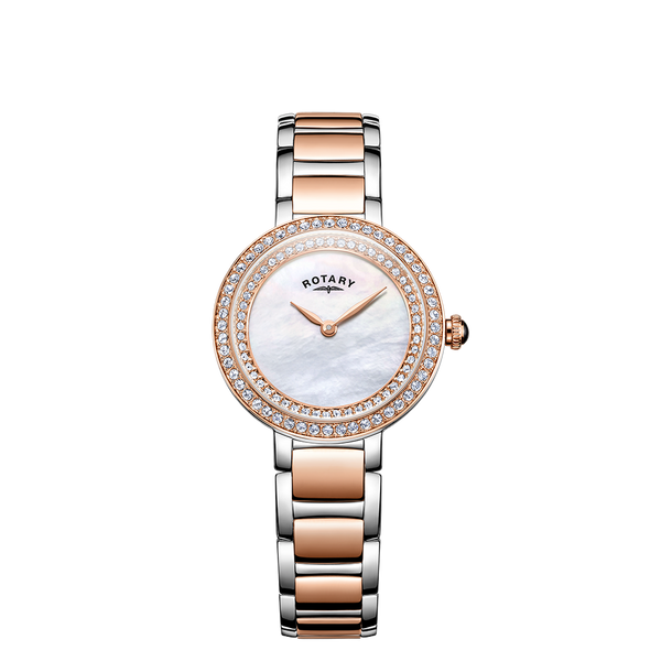 Rotary rose discount gold ladies watch